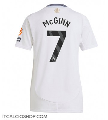 Aston Villa John McGinn #7 Seconda Maglia Femmina 2024-25 Manica Corta